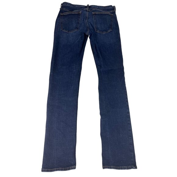 Old Navy Slim Built-In Flex Denim Jeans Men's 32 Blue Dark Wash Stretch Pockets - Picture 6 of 6